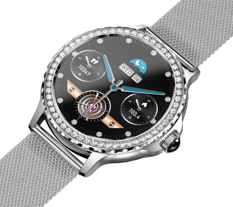 Smartwatch Damski Rubicon RNCF19-1 Silver Bransoleta + Pasek Smartwatch Damski Rubicon RNCF19-1 Silver Bransoleta + Pasek