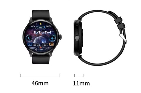 Smartwatch Damski Rubicon RNCF35 BLACK Bransoleta + Pasek Smartwatch Damski Rubicon RNCF35 BLACK Bransoleta + Pasek