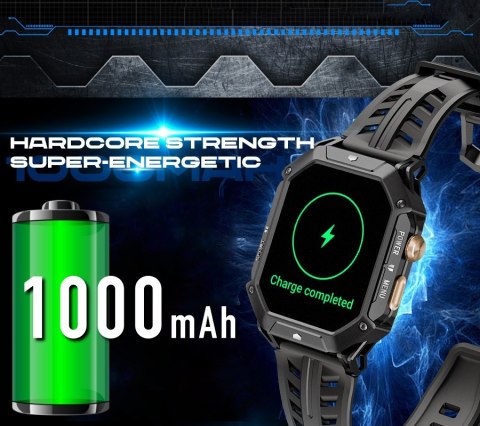Smartwatch Męski Rubicon RNCF24-1 BLACK Smartwatch Męski Rubicon RNCF24-1 BLACK