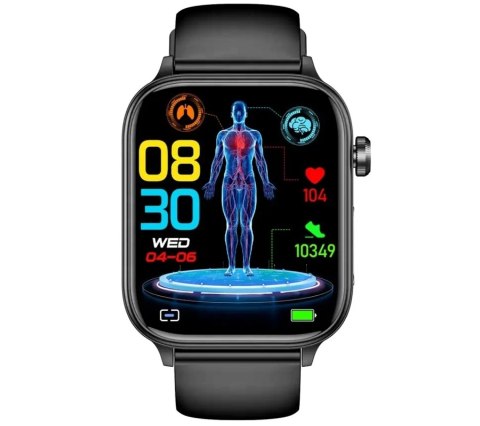 Smartwatch Męski Rubicon RNCF33 BLACK + Pasek Bordowy Smartwatch Męski Rubicon RNCF33 BLACK + Pasek Bordowy