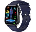 Smartwatch Męski Rubicon RNCF33 BLACK + Pasek Granatowy Smartwatch Męski Rubicon RNCF33 BLACK + Pasek Granatowy