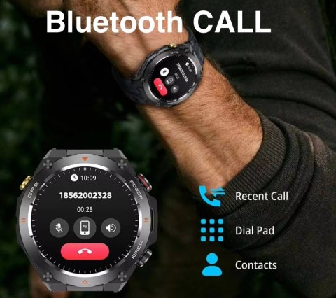 Smartwatch Męski Rubicon RNCF37-1 GPS BLACK Smartwatch Męski Rubicon RNCF37-1 GPS BLACK
