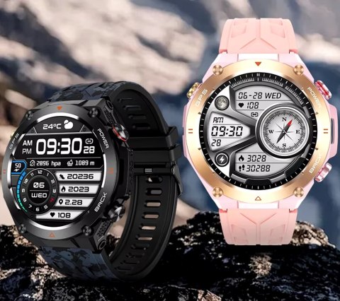 Smartwatch Męski Rubicon RNCF37-1 GPS BLACK Smartwatch Męski Rubicon RNCF37-1 GPS BLACK