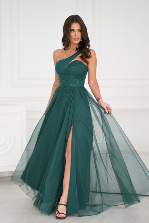 Sukienka Model 323-13 Bottle Green - Bicotone - 34