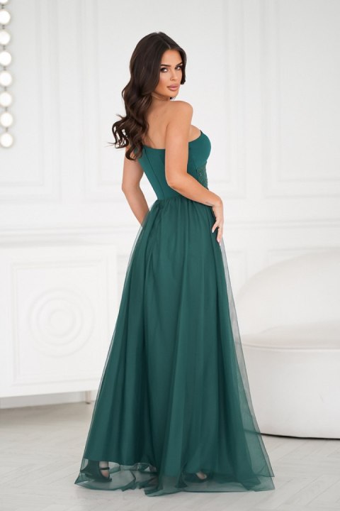 Sukienka Model 323-13 Bottle Green - Bicotone - 38 Sukienka Model 323-13 Bottle Green - Bicotone - 38