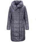 Długi elegancki pikowany płaszcz damski ocieplany AMELIA (Fioletowy) Długi elegancki pikowany płaszcz damski ocieplany AMELIA (Fioletowy)
