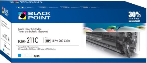 Kaseta z tonerem BLACK POINT LCBPH211C Zamiennik HP CF211A LCBPH211C Kaseta z tonerem BLACK POINT LCBPH211C Zamiennik HP CF211A LCBPH211C