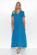 Sukienka Model M549 Blue Jeans - Makadamia - 36 Sukienka Model M549 Blue Jeans - Makadamia - 36