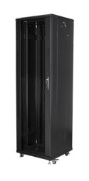 Szafa jednosekcyjna, zamykana na zamek Lanberg FF01-6642-12B (42U; 19''; 2050mm / 600mm / 600 mm; stojąca; Pełne, Szklane; 800 k Szafa jednosekcyjna, zamykana na zamek Lanberg FF01-6642-12B (42U; 19''; 2050mm / 600mm / 600 mm; stojąca; Pełne, Szklane; 800 k