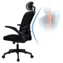 Drehbarer Bürostuhl „Mistral Black", Mikronetz für KO28CZ-Schreibtisch