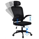 Drehbarer Bürostuhl „Mistral Black", Mikronetz für KO28CZ-Schreibtisch