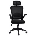 Drehbarer Bürostuhl „Mistral Black", Mikronetz für KO28CZ-Schreibtisch