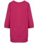 Dresowa sportowa bluza sukienka tunika bawełna ADRIANA (Różowy) Dresowa sportowa bluza sukienka tunika bawełna ADRIANA (Różowy)