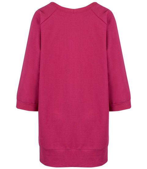 Dresowa sportowa bluza sukienka tunika bawełna ADRIANA (Różowy) Dresowa sportowa bluza sukienka tunika bawełna ADRIANA (Różowy)