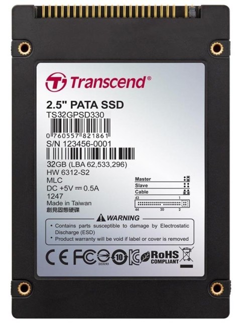 Dysk SSD TRANSCEND PSD330 32 GB (2.5″ /32 GB ) Dysk SSD TRANSCEND PSD330 32 GB (2.5″ /32 GB )