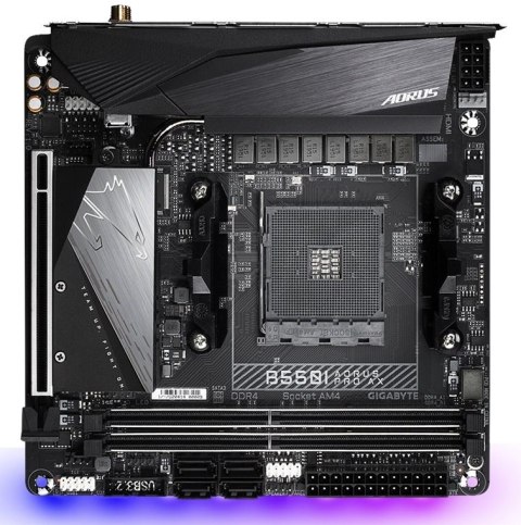 Płyta główna GIGABYTE B550I AORUS PRO AX (Socket AM4 /mini ITX) Płyta główna GIGABYTE B550I AORUS PRO AX (Socket AM4 /mini ITX)