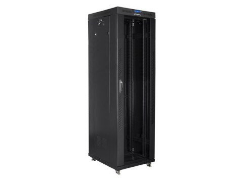 SZAFA INSTALACYJNA RACK STOJĄCA 19" 42U 600X800 CZARNA DRZWI SZKLANE LCD LANBERG (FLAT PACK) SZAFA INSTALACYJNA RACK STOJĄCA 19" 42U 600X800 CZARNA DRZWI SZKLANE LCD LANBERG (FLAT PACK)