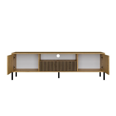 SZAFKA RTV KAMARO 160 DĄB ARTISAN Front ryflowany + Klasyczny SZAFKA RTV KAMARO 160 DĄB ARTISAN Front ryflowany + Klasyczny