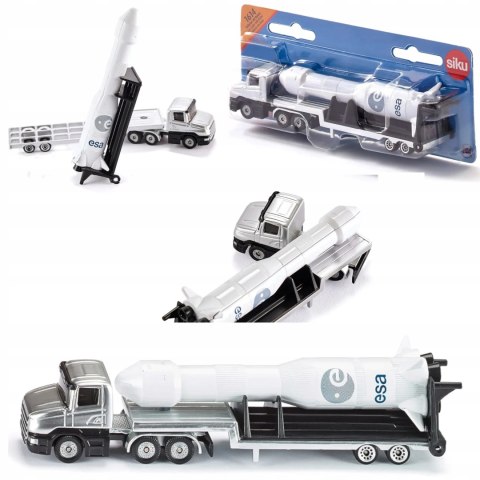 Siku Laweta z rakietą ciężarówka model metal S1614 Siku Laweta z rakietą ciężarówka model metal S1614