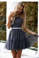 Sukienka Model Cristal 02063. Grafit - With You - 34