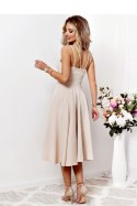 Sukienka Model Tifani 7/8 001140. Beige - With You - 38 Sukienka Model Tifani 7/8 001140. Beige - With You - 38