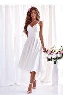 Sukienka Model Tifani 7/8 001140. Ecru - With You - 38