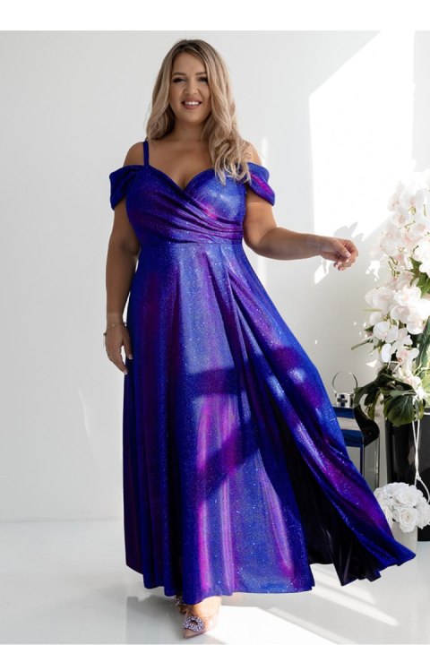 Sukienka Model Walentina Lux 001117. Chaber/Amarant - With You - 42 Sukienka Model Walentina Lux 001117. Chaber/Amarant - With You - 42