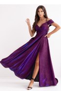 Sukienka Model Walentina Lux 001117. Multi Violet/Navy - With You - 38 Sukienka Model Walentina Lux 001117. Multi Violet/Navy - With You - 38