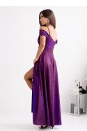 Sukienka Model Walentina Lux 001117. Multi Violet/Navy - With You - 38 Sukienka Model Walentina Lux 001117. Multi Violet/Navy - With You - 38