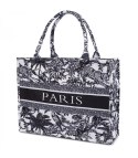 Duża torba shopperka Stylowa Sztywna z napisem PARIS (Czarny) Duża torba shopperka Stylowa Sztywna z napisem PARIS (Czarny)