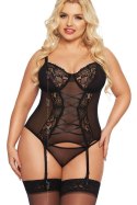 Komplet Gorset Model Brenda Black - SoftLine Collection - XXL Komplet Gorset Model Brenda Black - SoftLine Collection - XXL