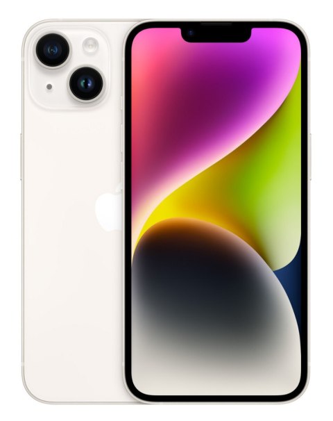 Smartphone APPLE iPhone 14 6/128 GB Starlight (Księżycowa Poświata) MPUR3PX/A Smartphone APPLE iPhone 14 6/128 GB Starlight (Księżycowa Poświata) MPUR3PX/A