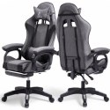 Fotel gamingowy obrotowy LevelUp z podnóżkiem i poduszką masującą KO29SZ Fotel gamingowy obrotowy LevelUp z podnóżkiem i poduszką masującą KO29SZ