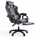 Fotel gamingowy obrotowy LevelUp z podnóżkiem i poduszką masującą KO29SZ Fotel gamingowy obrotowy LevelUp z podnóżkiem i poduszką masującą KO29SZ