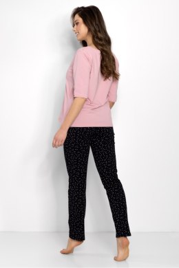 Piżama Damska Model Forget Me Not Black - Momenti Per Me - M