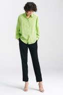 Bluzka oversize fason nietoperz B158 Limonka - Nife - 36/38 Bluzka oversize fason nietoperz B158 Limonka - Nife - 36/38