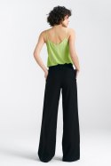 Spodnie lniane wide leg SD85 Black - Nife - 44 Spodnie lniane wide leg SD85 Black - Nife - 44