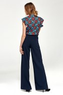 Spodnie typu palazzo SD31 Navy - Nife - 40 Spodnie typu palazzo SD31 Navy - Nife - 40