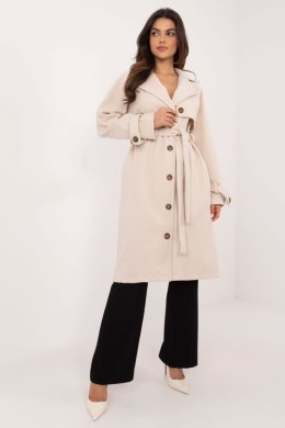 Płaszcz Damski Model TW-PL-BI-2209.71P Light Beige - Och Bella - s