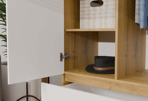 Szafa Malwa SS-90 DĄB ARTISAN BIAŁY Szafa Malwa SS-90 DĄB ARTISAN BIAŁY