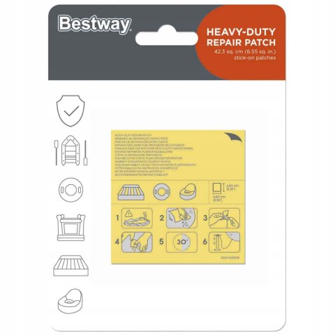 Zestaw łatek naprawczych 10szt Bestway 62068 Zestaw łatek naprawczych 10szt Bestway 62068