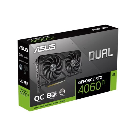 Karta graficzna ASUS GeForce RTX 4060 Ti DUAL OC 8 GB EVO GDDR6 (DUAL-RTX4060TI-O8G-EVO) Karta graficzna ASUS GeForce RTX 4060 Ti DUAL OC 8 GB EVO GDDR6 (DUAL-RTX4060TI-O8G-EVO)