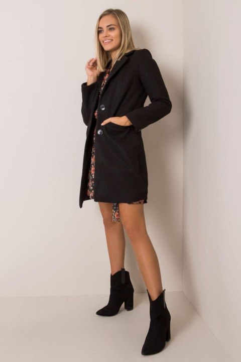 Płaszcz Damski Model TW-PL-BI-25533.18 Black - Och Bella - L Płaszcz Damski Model TW-PL-BI-25533.18 Black - Och Bella - L