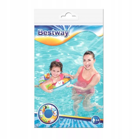 Kółko koło dmuchane do pływania dla dzieci 3-6 lat pingwin Bestway 36113P Kółko koło dmuchane do pływania dla dzieci 3-6 lat pingwin Bestway 36113P