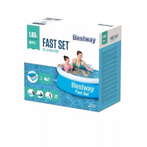 Basen rozporowy ogrodowy 183 x 51 cm Bestway 57392 Basen rozporowy ogrodowy 183 x 51 cm Bestway 57392