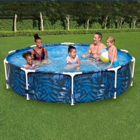 Basen stelażowy ogrodowy okrągły 305 x 66cm Bestway 56985 Basen stelażowy ogrodowy okrągły 305 x 66cm Bestway 56985