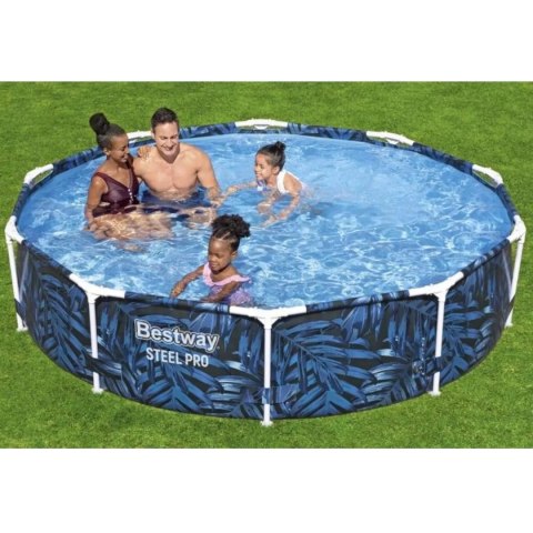 Basen stelażowy ogrodowy okrągły 305 x 66cm Bestway 56985 Basen stelażowy ogrodowy okrągły 305 x 66cm Bestway 56985