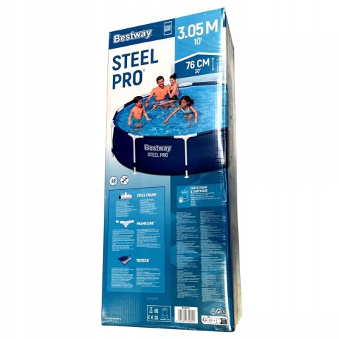 Basen stelażowy z pompą flirtującą ogrodowy okrągły Bestway 56679 Basen stelażowy z pompą flirtującą ogrodowy okrągły Bestway 56679