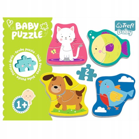 Puzzle Baby classic zwierzątka domowe Trefl 36074 Puzzle Baby classic zwierzątka domowe Trefl 36074