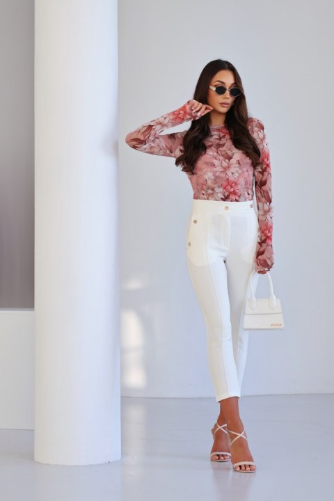 Spodnie Damskie Model Aurielle 191176347 Ecru - LaBalancia - M/L